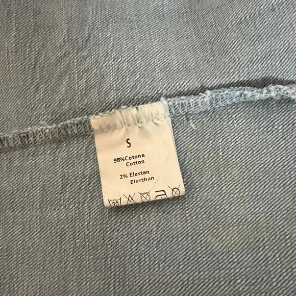 Venessa Scott Denim double breasted denim blazer